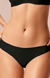 Figi damskie bezszwowe z mikrofibry czarne 970