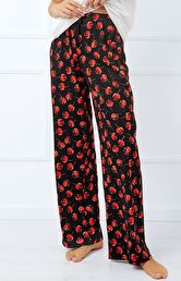 Spodnie damskie długie od piżamy Cherry