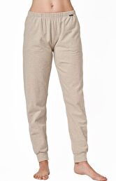 Ciepłe spodnie domowe beżowe Hot Touch LHE 729 1