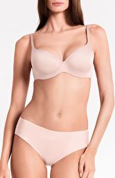 Biustonosz usztywniany na fiszbinach kremowy One