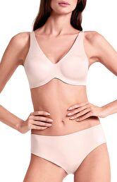 Biustonosz usztywniany na fiszbinach kremowy Ultra