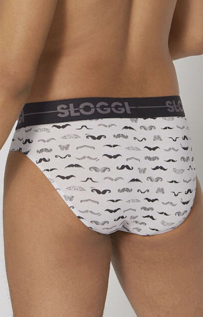 Sloggi Slip Mini Homme Taille 6 – Gris, Coton, Modèle MEN GO MOVEMBER REF 10205177